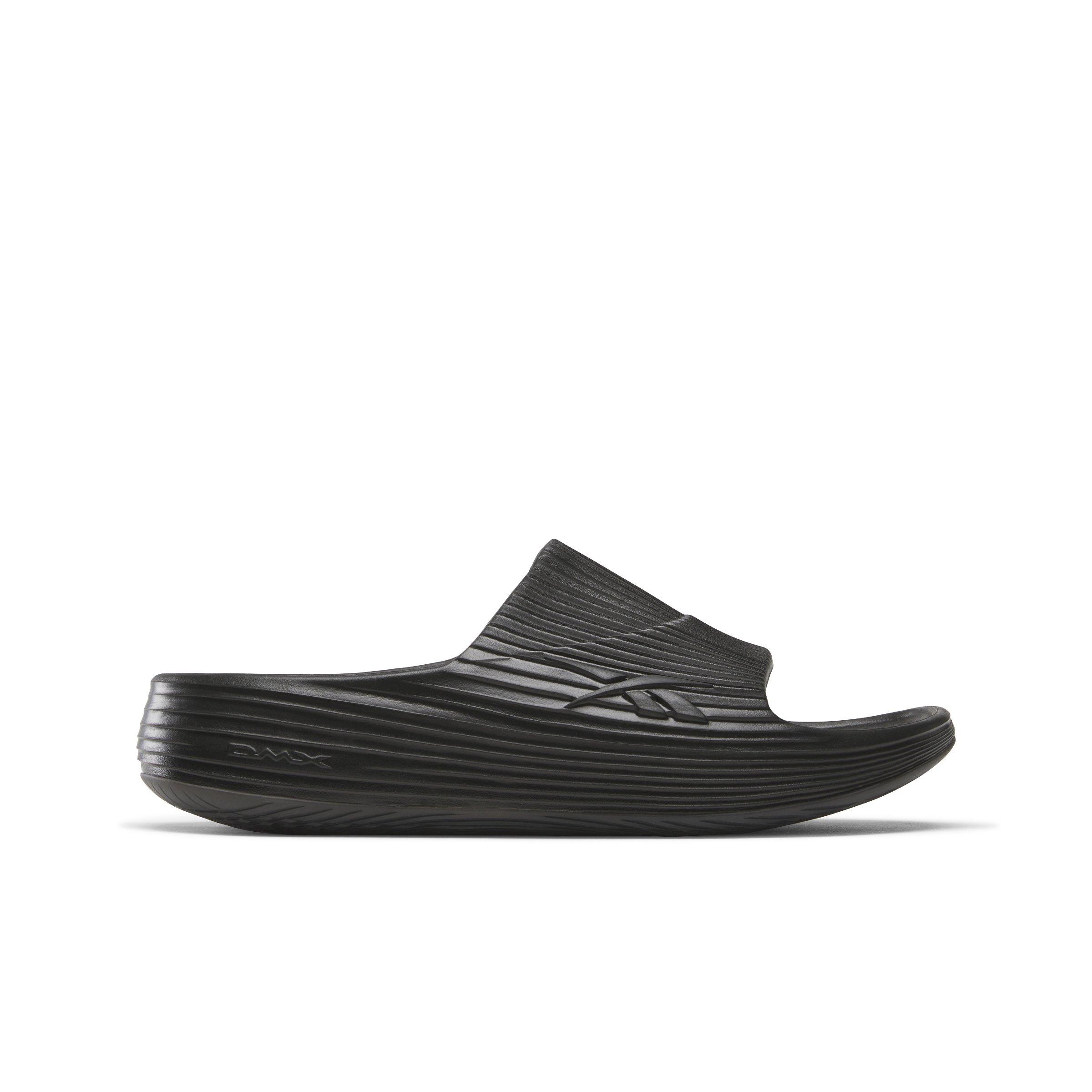Reebok DMX Recovery Slide Black Unisex Slip-On | Hibbett
